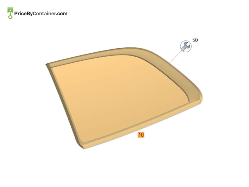 MERCEDES-BENZ 1676709500 — MERCEDES BENZ GENUINE SIDE WINDOW FIXED A1676709500