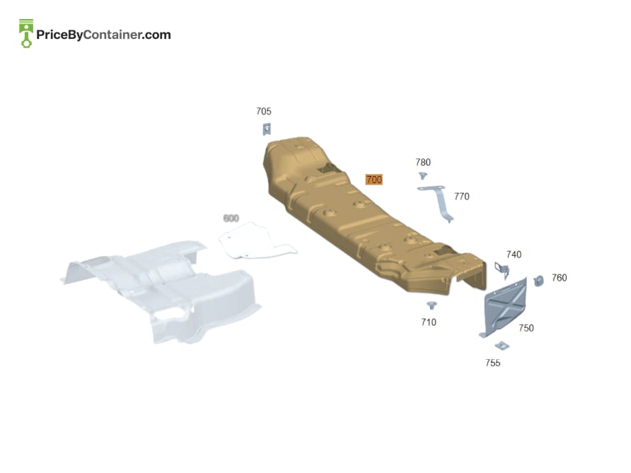 MERCEDES-BENZ 1676805409 — MERCEDES BENZ GENUINE SHIELDING A1676805409