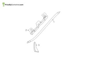 MERCEDES-BENZ 1676902208 — Mercedes-Benz Genuine WATER DEFLECTOR 1676902208