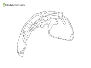 MERCEDES-BENZ 1676902708 — Mercedes-Benz Genuine WHEEL ARCH COVER 1676902708