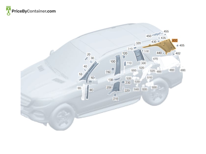 MERCEDES-BENZ 1676907301 — MERCEDES BENZ GENUINE TRIM A1676907301