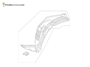 MERCEDES-BENZ 1676908207 — Mercedes-Benz Genuine WHEEL ARCH 1676908207