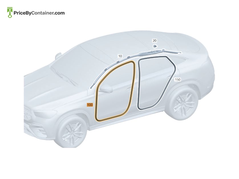 MERCEDES-BENZ 1676971900 — MERCEDES BENZ GENUINE EDGE GUARD A1676971900