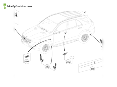 MERCEDES-BENZ 1677255400 — MERCEDES BENZ GENUINE TRIM STRIP 1677255400
