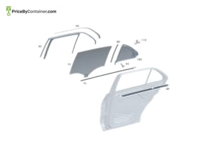 MERCEDES-BENZ 1677301108 — Mercedes-Benz Genuine SIDE WINDOW PANE 1677301108