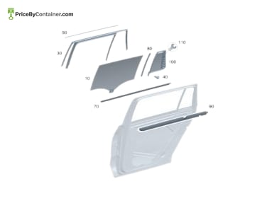 MERCEDES-BENZ 1677302601 — Mercedes-Benz Genuine WINDOW DIVIDER 1677302601