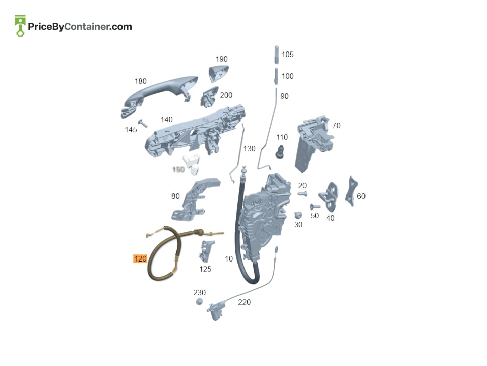MERCEDES-BENZ 1677601400 — MERCEDES BENZ GENUINE CABLE A1677601400