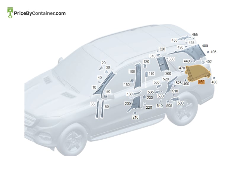 MERCEDES-BENZ 1678107805 — MERCEDES BENZ GENUINE ROLLER SUNBLIND A1678107805