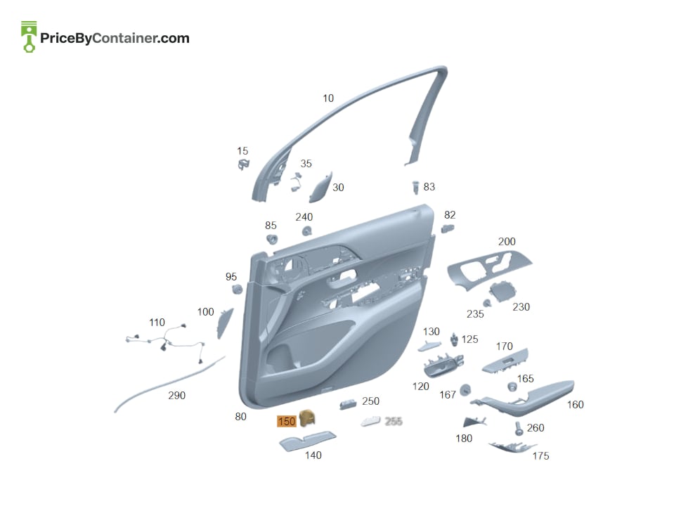 MERCEDES-BENZ 1678130100 — MERCEDES BENZ GENUINE ASHTRAY INSERT A1678130100