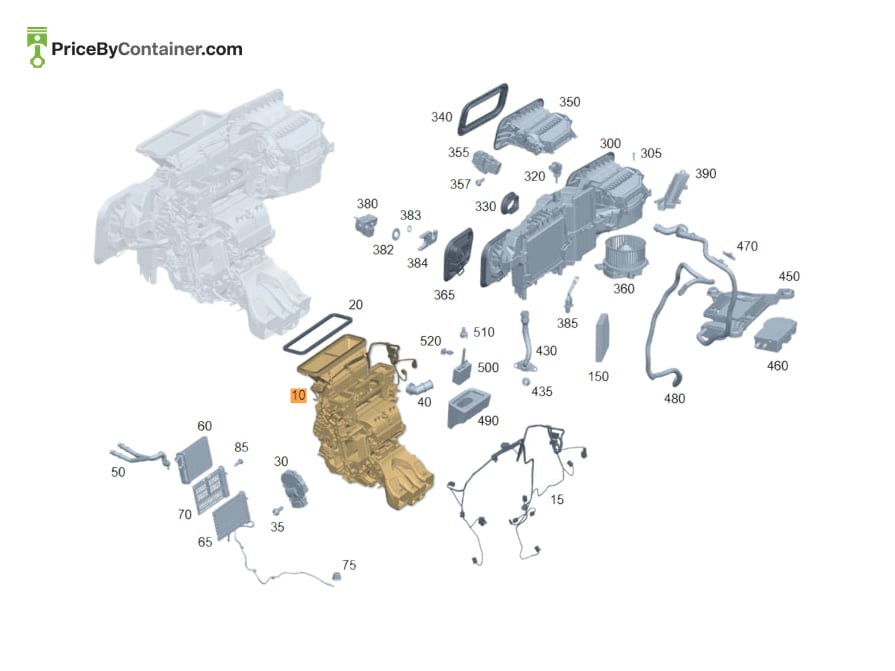 MERCEDES-BENZ 1678308803 — MERCEDES BENZ GENUINE DISTRIBUTOR HOUSING A1678308803