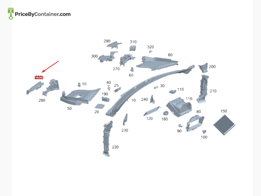 MERCEDES-BENZ 1678310201 — MERCEDES BENZ GENUINE SEALING AIR DUCT A1678310201