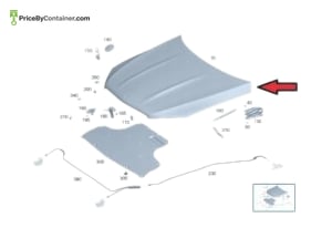 MERCEDES-BENZ 1678801500 — Mercedes-Benz Genuine ENG HOOD 1678801500