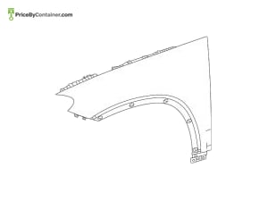 MERCEDES-BENZ 1678802400 — Mercedes-Benz Genuine FENDER FRONT 1678802400