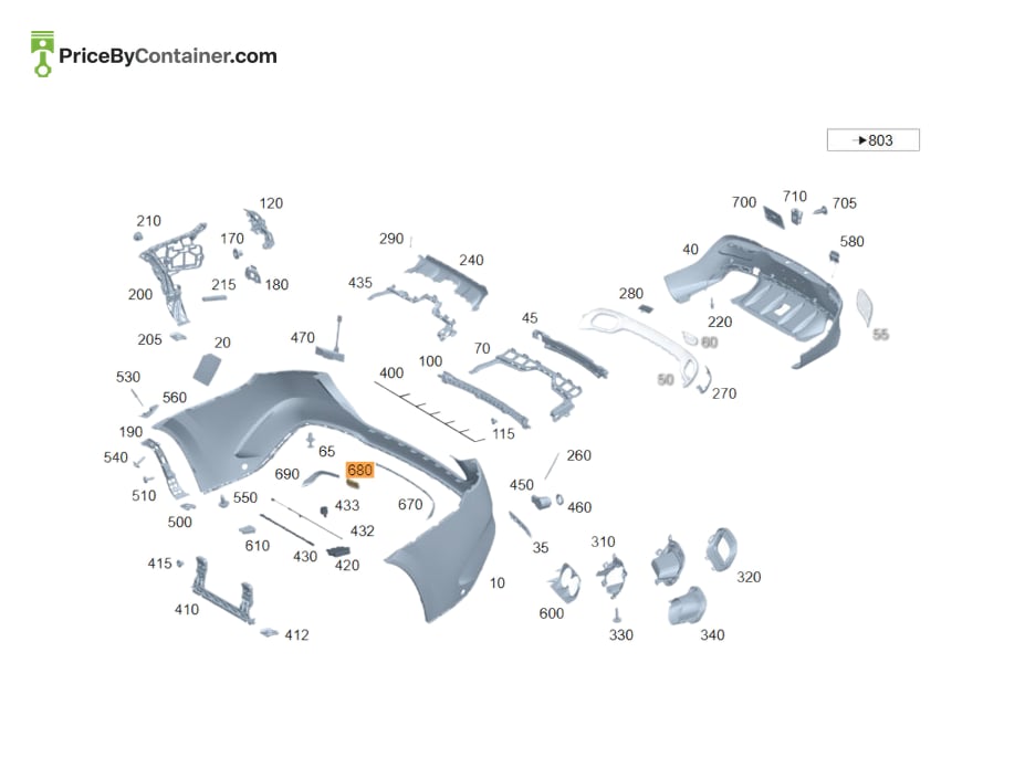 MERCEDES-BENZ 1678852207 — MERCEDES BENZ GENUINE TOWING EYE COVER CHROM A1678852207