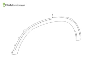 MERCEDES-BENZ 1678854700 — Mercedes-Benz Genuine COVER BUMPER AREA 1678854700