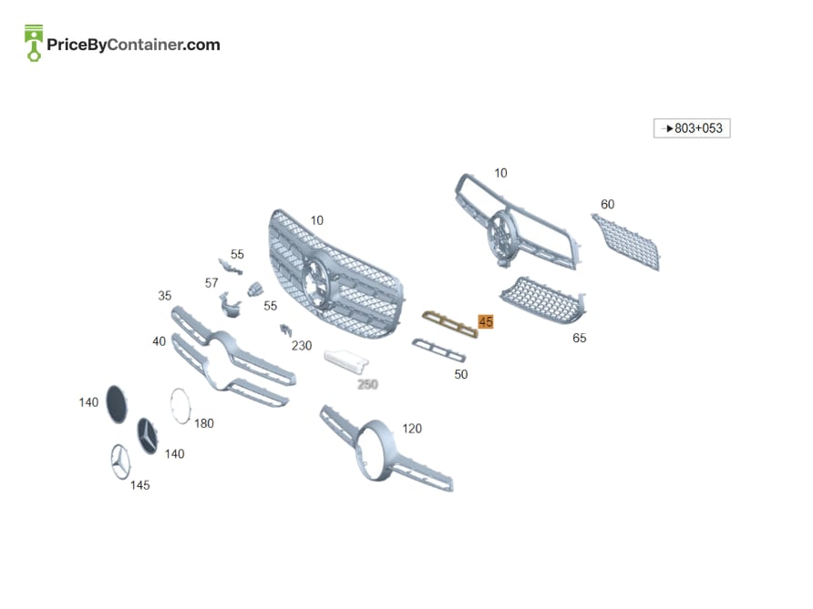 MERCEDES-BENZ 1678882600 — MERCEDES BENZ GENUINE TRIM STRIP A1678882600