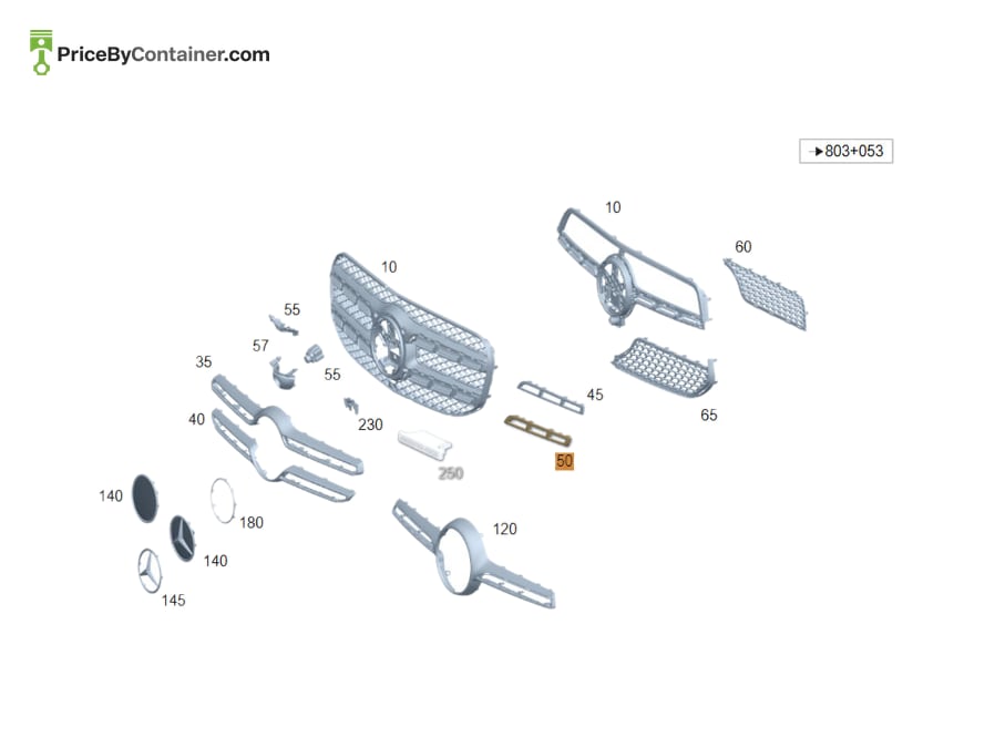 MERCEDES-BENZ 1678882700 — MERCEDES BENZ GENUINE TRIM STRIP A1678882700