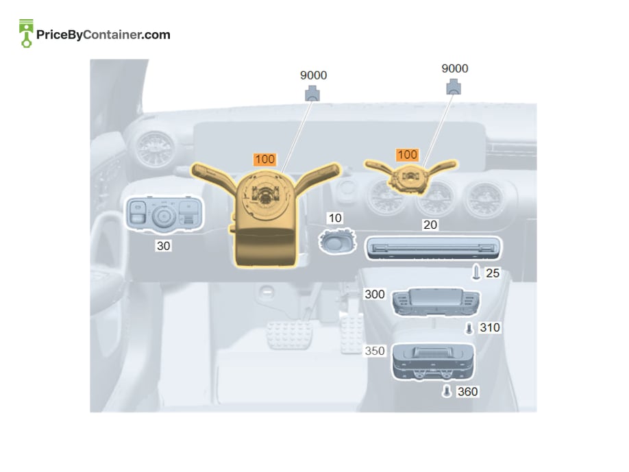 MERCEDES-BENZ 1679000233 — MERCEDES BENZ GENUINE 9051 CONTROL UNIT, COMPLETE A1679000233