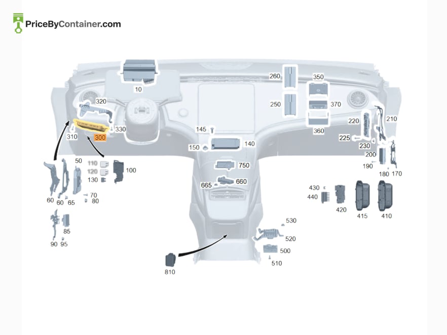 MERCEDES-BENZ 1679000321 — MERCEDES BENZ GENUINE CONTROL UNIT COMPLETE A1679000321