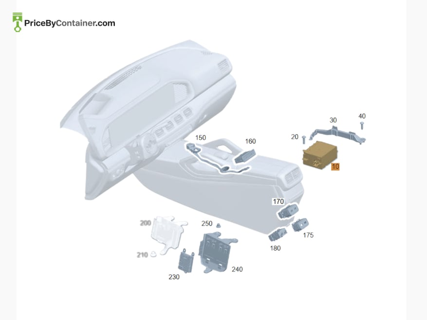 MERCEDES-BENZ 1679002626 — MERCEDES BENZ GENUINE CONTROL UNIT COMPLETE A1679002626