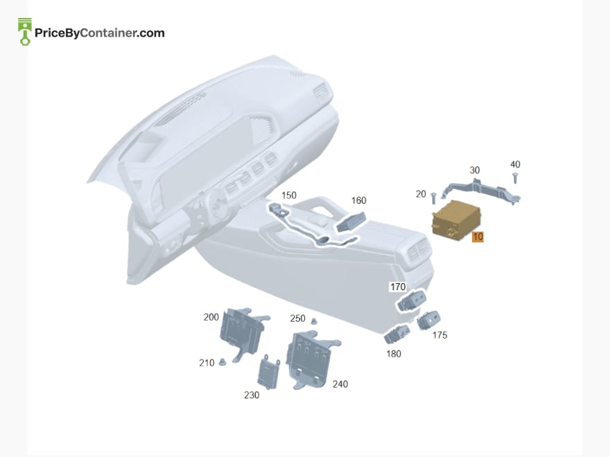 MERCEDES-BENZ 1679006725 — MERCEDES BENZ GENUINE CONTROL UNIT COMPLETE A1679006725