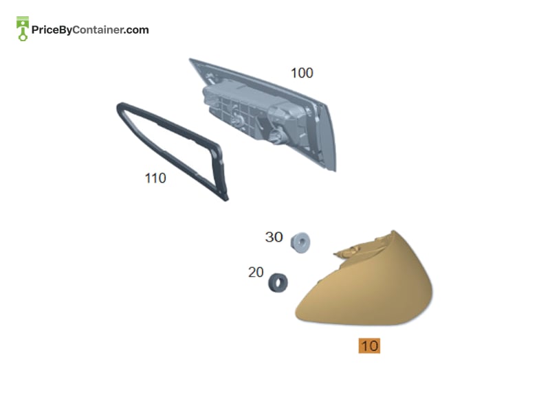 MERCEDES-BENZ 1679061207 — MERCEDES BENZ GENUINE REAR LAMP COMBINATION A1679061207