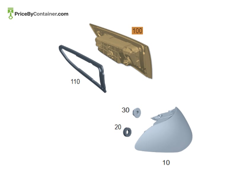 MERCEDES-BENZ 1679062207 — MERCEDES BENZ GENUINE REAR LAMP COMBINATION A1679062207