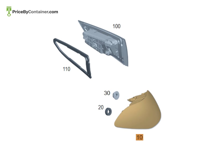 MERCEDES-BENZ 1679066207 — MERCEDES BENZ GENUINE REAR LAMP A1679066207