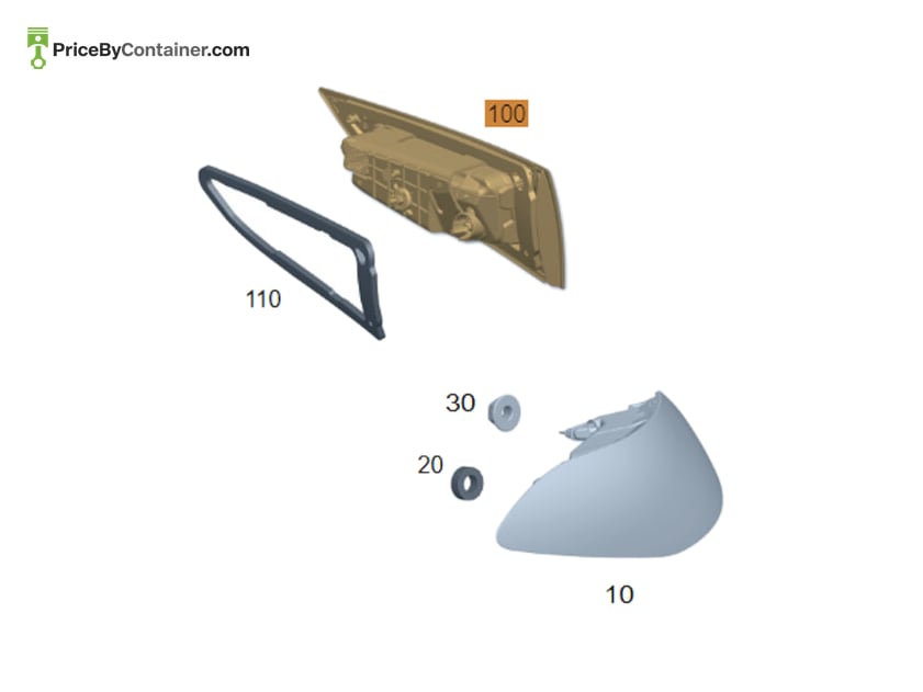 MERCEDES-BENZ 1679067310 — MERCEDES BENZ GENUINE REAR LAMP A1679067310