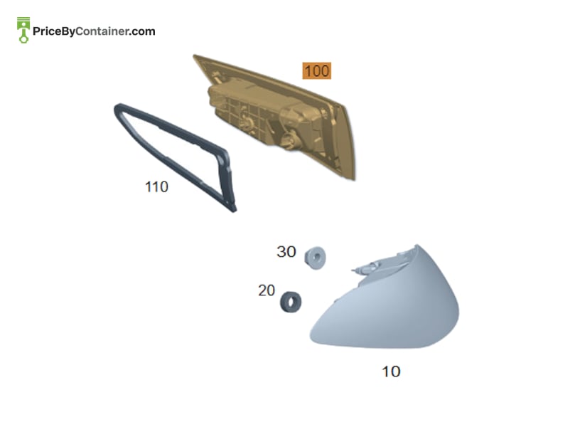 MERCEDES-BENZ 1679067410 — MERCEDES BENZ GENUINE REAR LAMP A1679067410