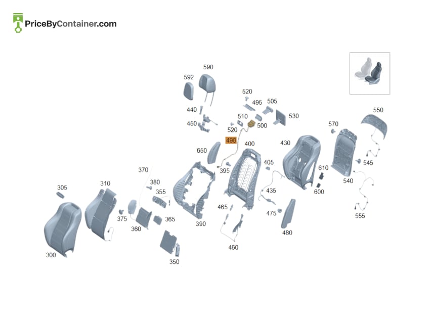 MERCEDES-BENZ 1679199800 — MERCEDES BENZ GENUINE CONSOLE A1679199800