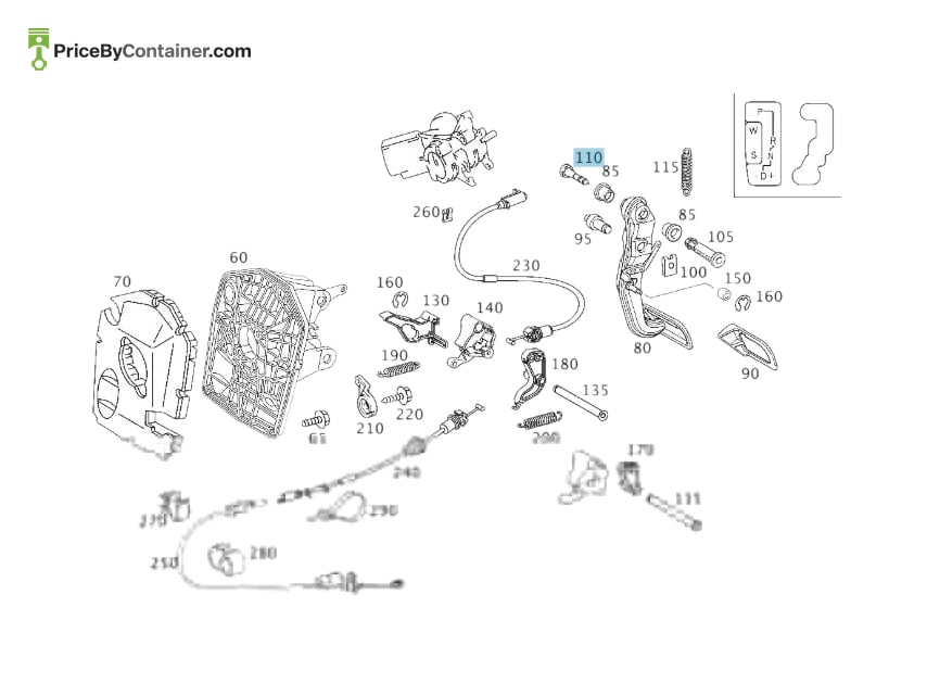 MERCEDES-BENZ 1682910055 — MERCEDES BENZ GENUINE GROMMET A1682910055