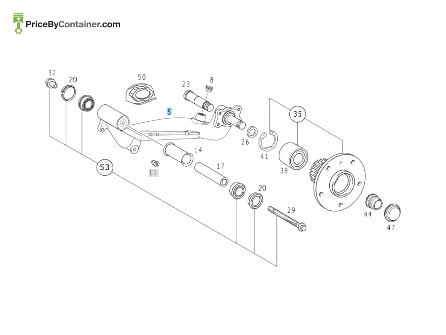 MERCEDES-BENZ 1683503406 — MERCEDES BENZ GENUINE STRUT A1683503406