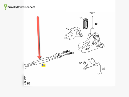 MERCEDES-BENZ 1693601373 — MERCEDES BENZ GENUINE – 1693601373 MANUAL TRANSMISSION CABLE GENUINE TRANSMISSION PARTS