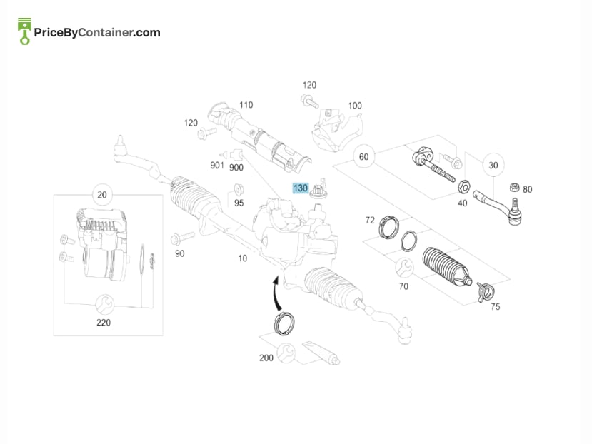 MERCEDES-BENZ 1694600264 — MERCEDES BENZ GENUINE PROTECTIVE CAP A1694600264