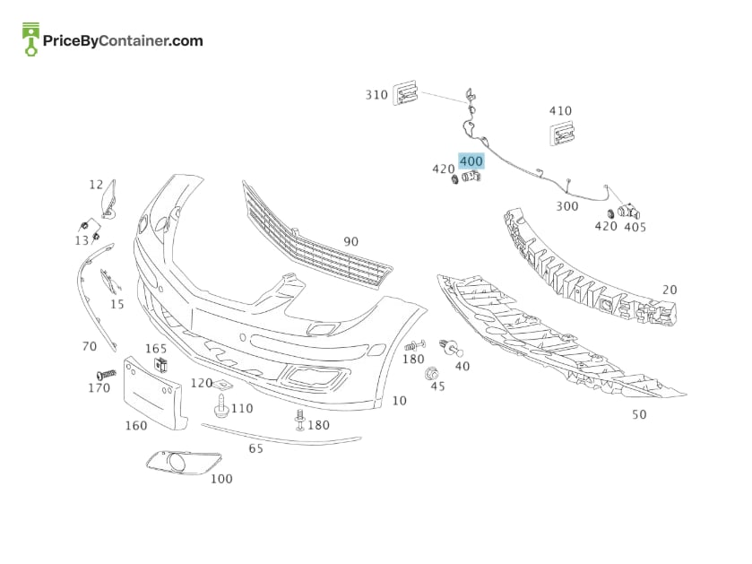 MERCEDES-BENZ 16954205189999 — MERCEDES BENZ GENUINE DISTANCE SENSOR A16954205189999