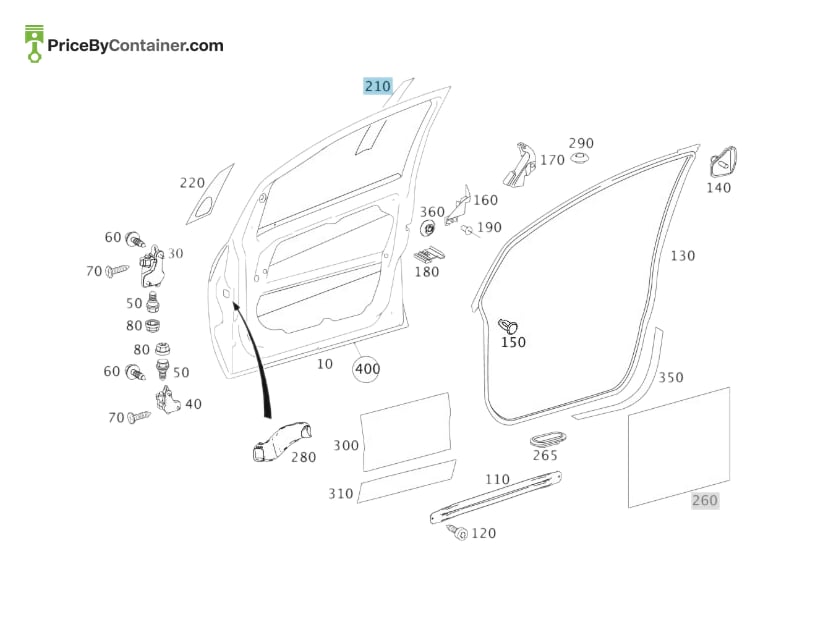 MERCEDES-BENZ 16969868309F06 — MERCEDES BENZ GENUINE COVER A16969868309F06