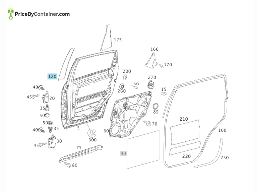 MERCEDES-BENZ 16969870309F06 — MERCEDES BENZ GENUINE COVER A16969870309F06