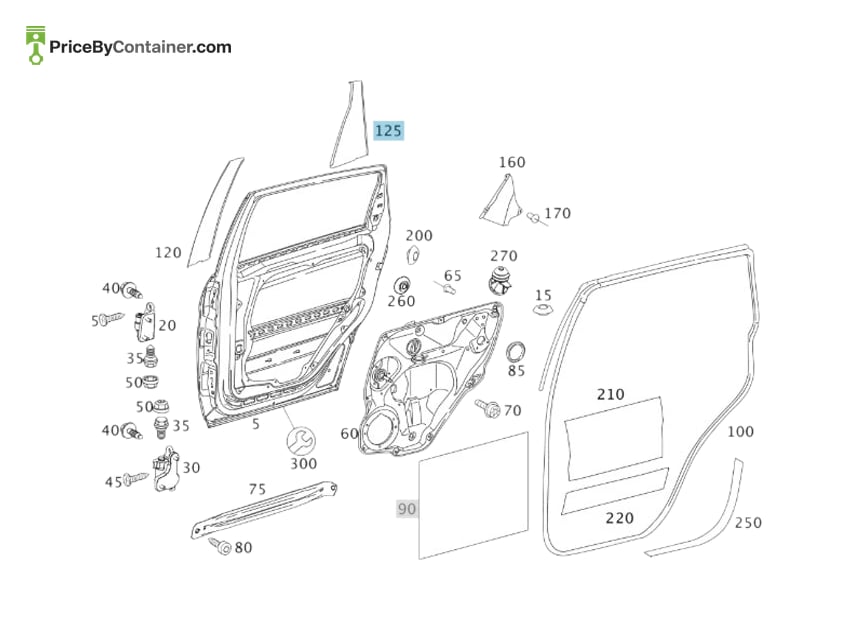 MERCEDES-BENZ 16969871309F06 — MERCEDES BENZ GENUINE COVER A16969871309F06