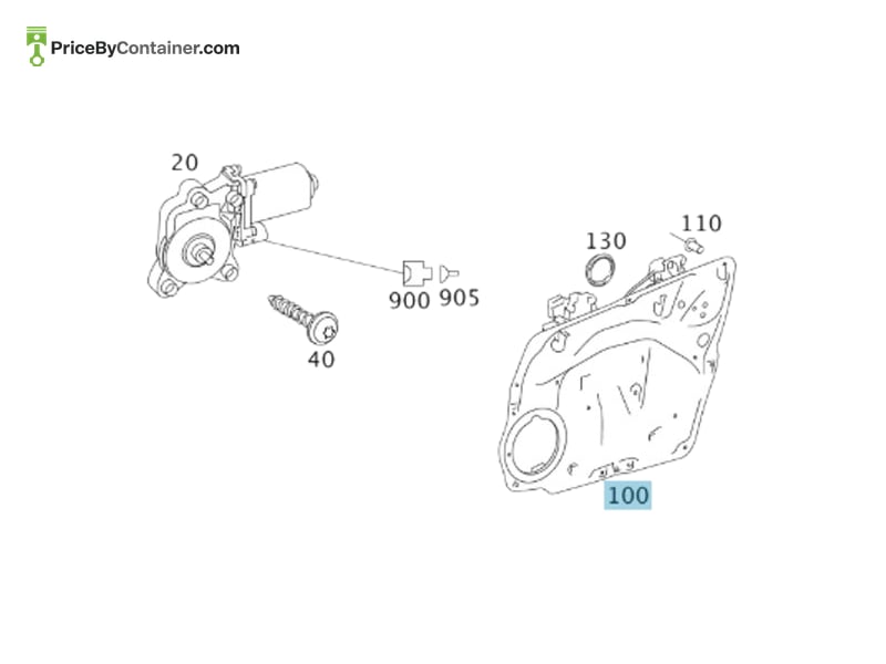 MERCEDES-BENZ 1697203279 — MERCEDES BENZ GENUINE WINDOW LIFTER A1697203279