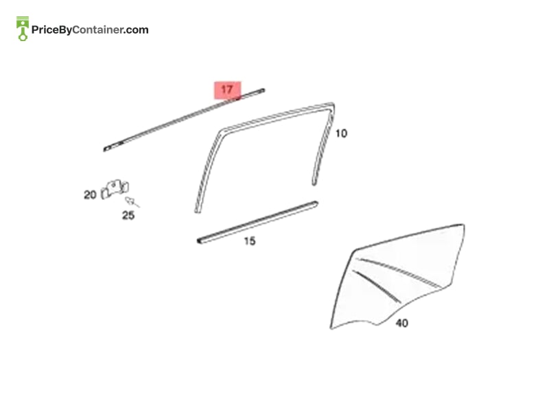 MERCEDES-BENZ 1697350865 — MERCEDES BENZ GENUINE SEALING RAIL A1697350865