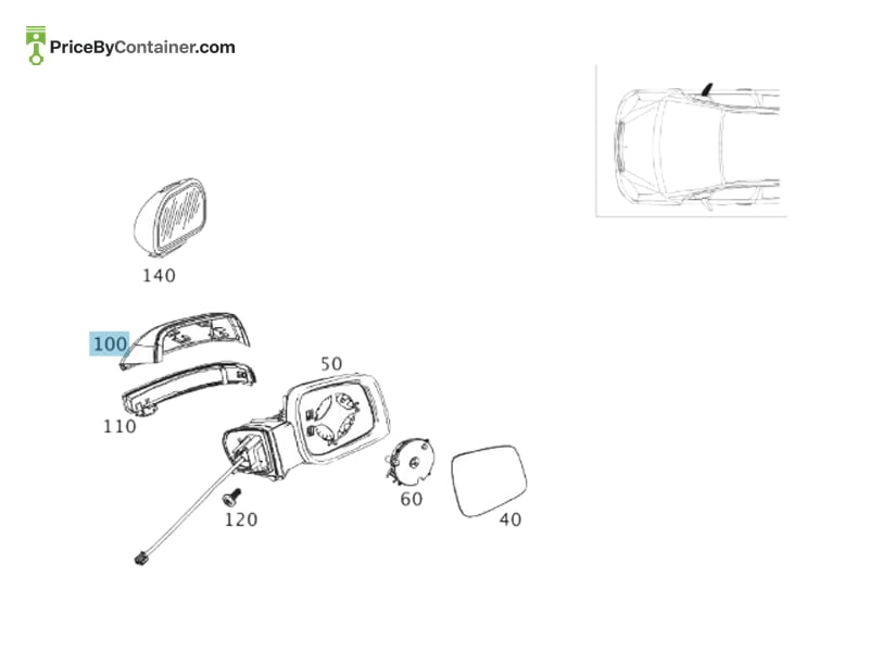 MERCEDES-BENZ 16981108603589 — MERCEDES BENZ GENUINE HOUSING A16981108603589