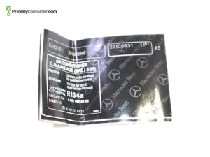 MERCEDES-BENZ 1698170121 — MERCEDES BENZ GENUINE NEW INFORMATION LABEL 1698170121