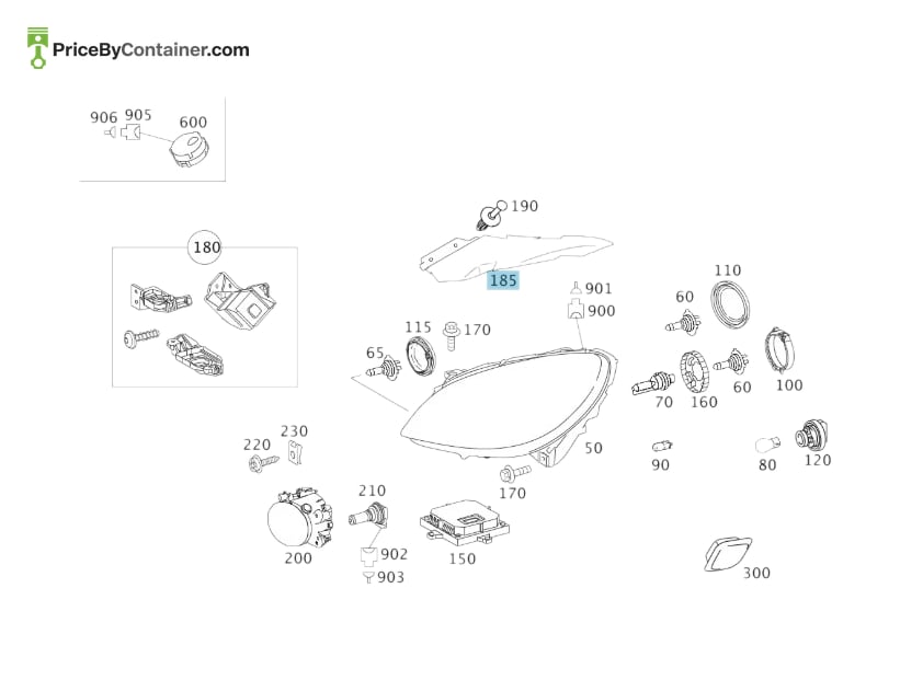 MERCEDES-BENZ 169821043664 — MERCEDES BENZ GENUINE COVER A169821043664