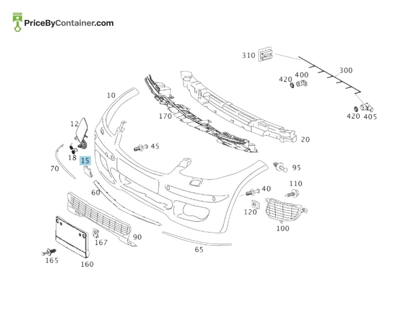 MERCEDES-BENZ 16988508239191 — MERCEDES BENZ GENUINE TOWING EYE COVER A16988508239191