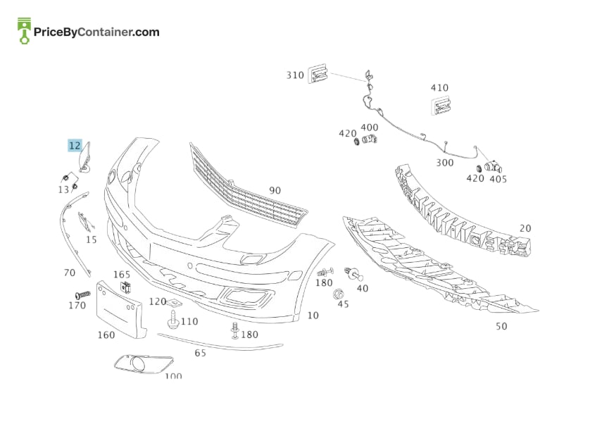 MERCEDES-BENZ 16988703259696 — MERCEDES BENZ GENUINE COVER A16988703259696