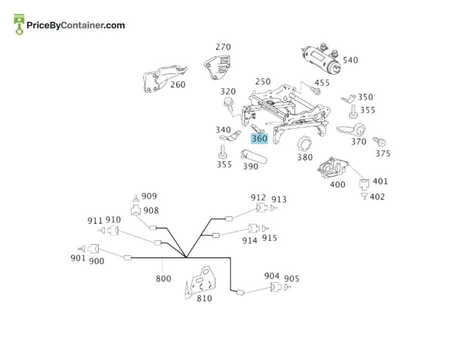 MERCEDES-BENZ 169919066164 — MERCEDES BENZ GENUINE LEVER A169919066164