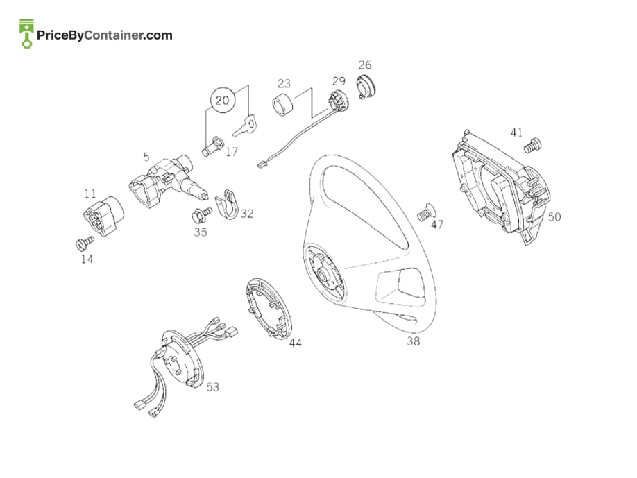 MERCEDES-BENZ 17046018989C01 — MERCEDES BENZ GENUINE AIR BAG 9C01 A17046018989C01
