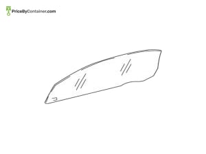 MERCEDES-BENZ 1707250710 — Mercedes-Benz Genuine WINDOW GLASS 1707250710