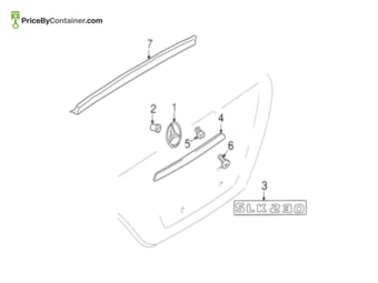 MERCEDES-BENZ 1708170215 — Mercedes-Benz Genuine EMBLEM TRUNK SLK 230 1708170215